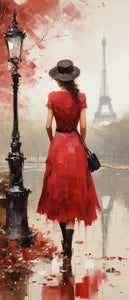 Girl in Paris Painting by Diamond