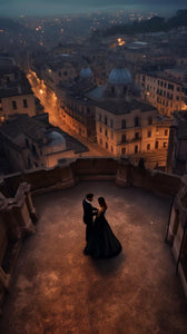 Rome Couple Dance Painting with Diamond