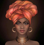 African Woman with Head Wrap - diamond-painting-bliss.myshopify.com