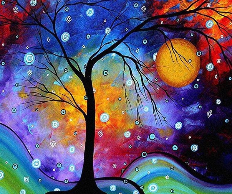 Artistic Tree DIY Painting Kit - diamond-painting-bliss.myshopify.com
