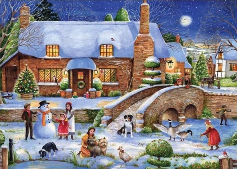 Beautiful Christmas Village - Diamond Painting Kit - diamond-painting-bliss.myshopify.com