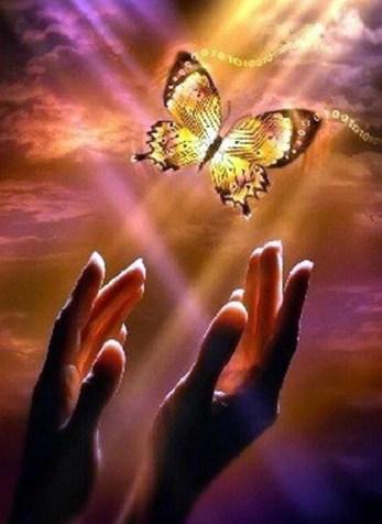 Butterfly Flying into the Sky - diamond-painting-bliss.myshopify.com