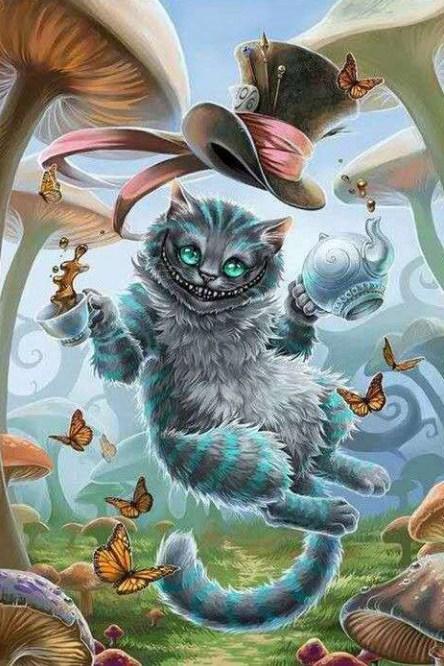Creepy Cat - Paint with Diamonds - diamond-painting-bliss.myshopify.com