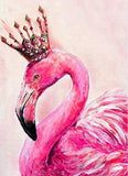 Crowned Flamingo - Paint by Diamonds - diamond-painting-bliss.myshopify.com
