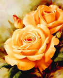 Dark Yellow Roses Diamond Painting - diamond-painting-bliss.myshopify.com