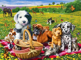 Dogs & Cats on Picnic - diamond-painting-bliss.myshopify.com