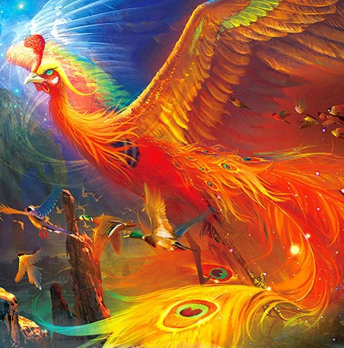 Flying Phoenix - Paint by Diamonds - diamond-painting-bliss.myshopify.com