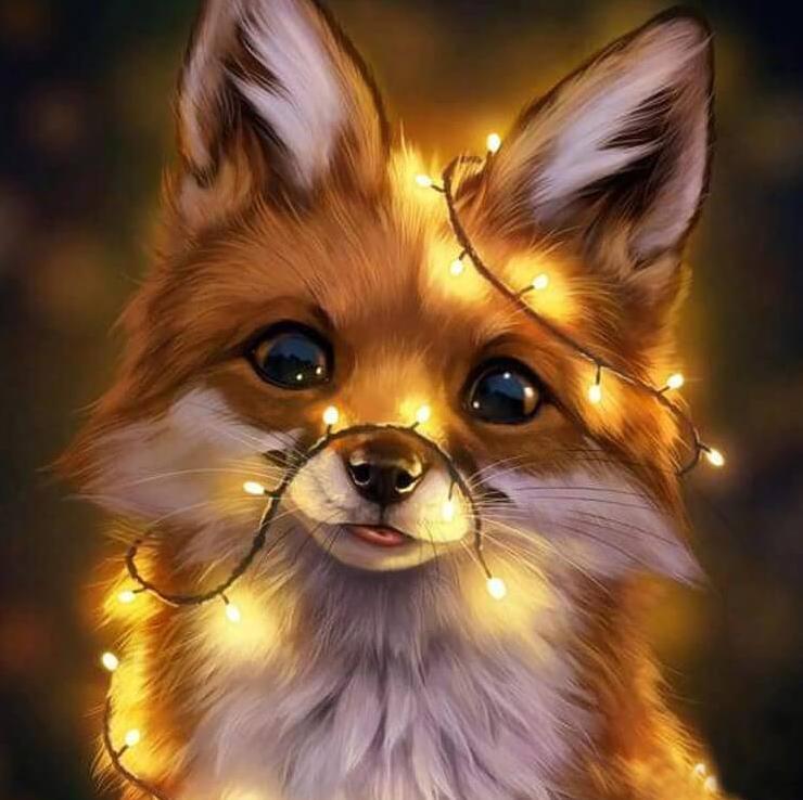 Fox Full Drill Diamond Painting - diamond-painting-bliss.myshopify.com