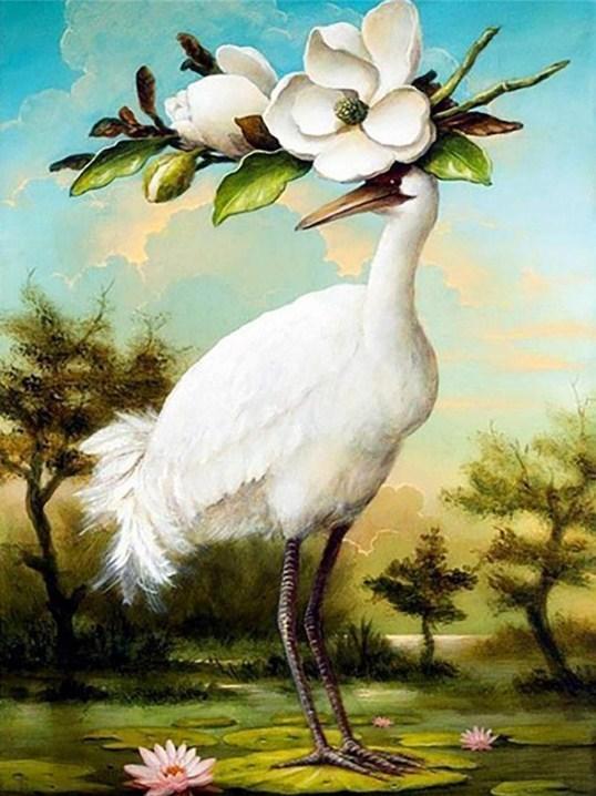 Fujian White Crane - Paint by Diamonds - diamond-painting-bliss.myshopify.com