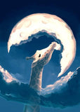 Giraffe Eating Moon Fantasy Diamond Painting - diamond-painting-bliss.myshopify.com