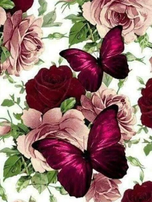 Gorgeous Butterflies & Roses - diamond-painting-bliss.myshopify.com
