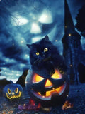 Halloween Cat-Painting with Diamond - diamond-painting-bliss.myshopify.com