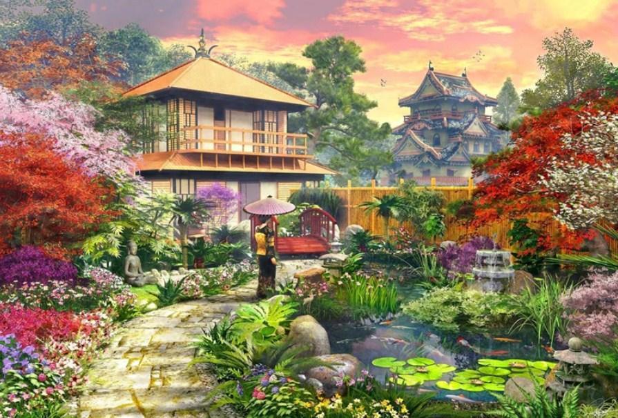 Japanese Garden - Diamond Painting Kit - diamond-painting-bliss.myshopify.com
