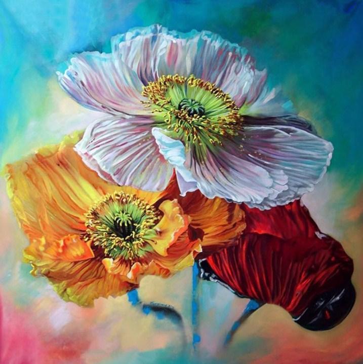 Nice Looking Flowers Diamond Painting - diamond-painting-bliss.myshopify.com