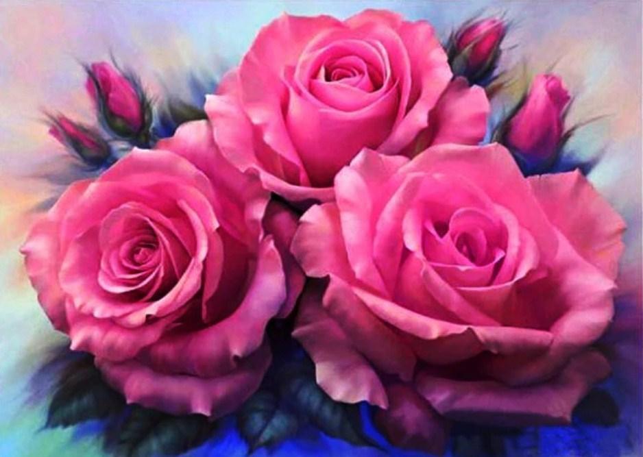 Pink Rose Beauty Diamond Painting - diamond-painting-bliss.myshopify.com