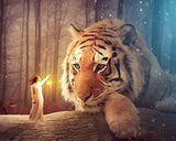 Tiger & Girl DIY Painting Kit - diamond-painting-bliss.myshopify.com