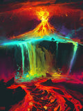 Volcano art - DIY Diamond Painting Kit - diamond-painting-bliss.myshopify.com
