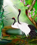 Whooping Crane Pair - Paint by Diamonds - diamond-painting-bliss.myshopify.com