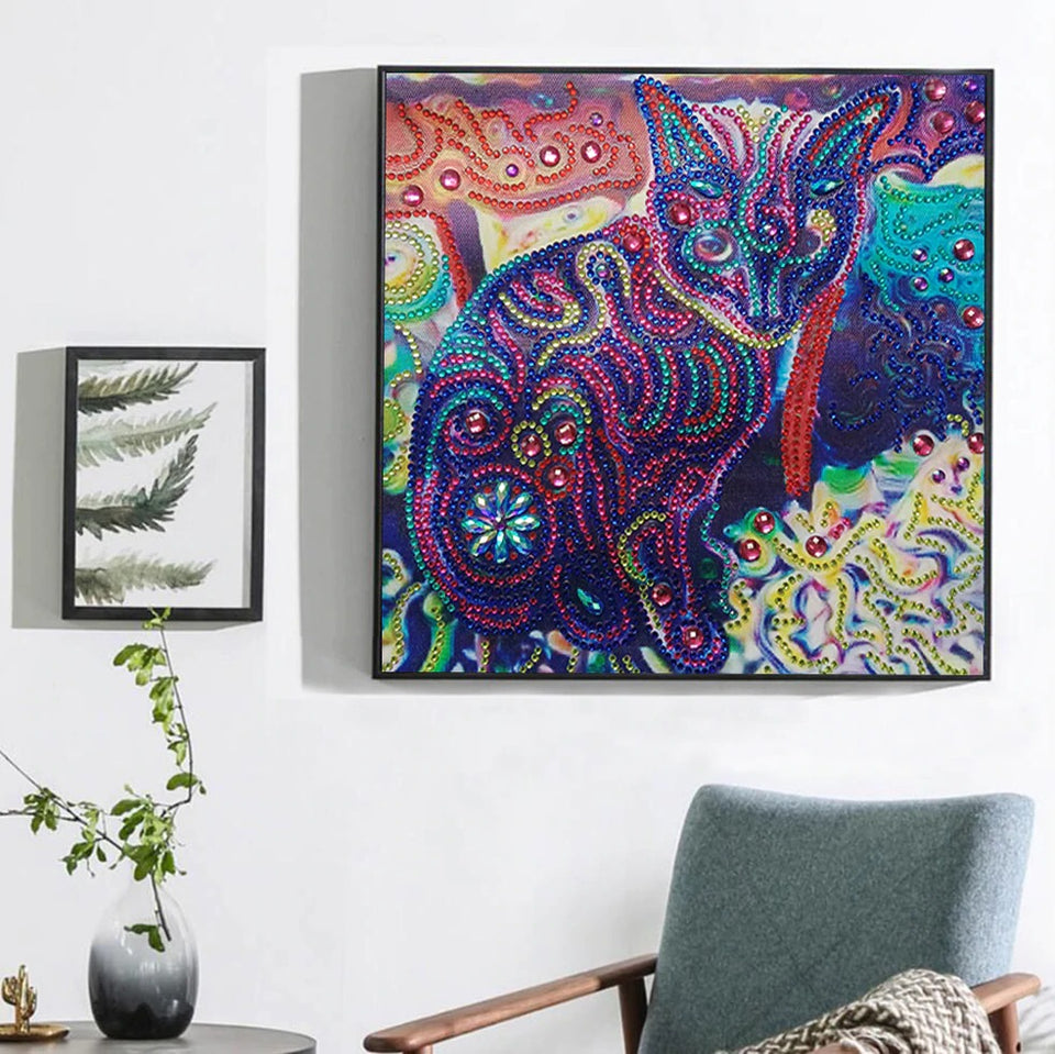 Colorful Cat Special Diamond Painting