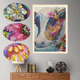 2Pcs Set Lovely Colorful Cows