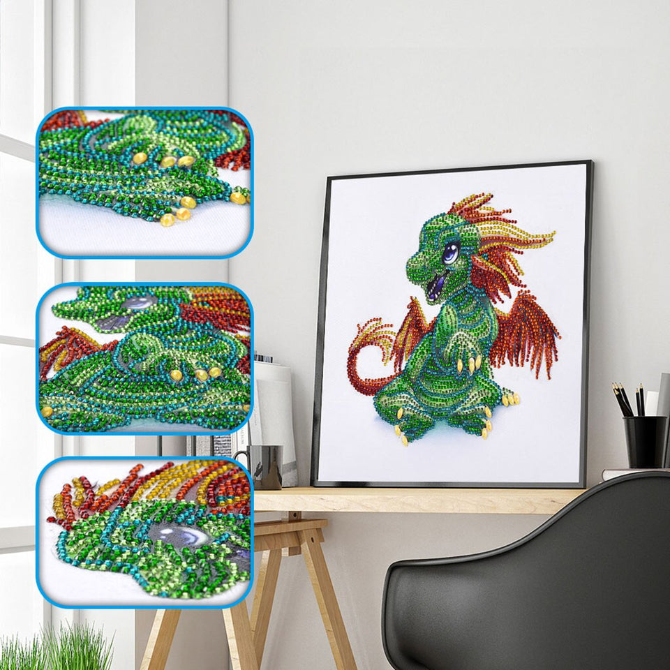 2Pcs Set Colorful Birds And Dragon