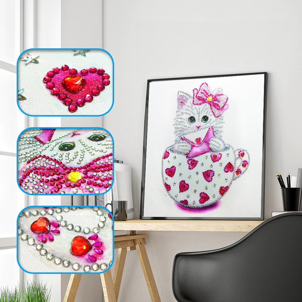Cute Cats In Cups 2Pcs/set