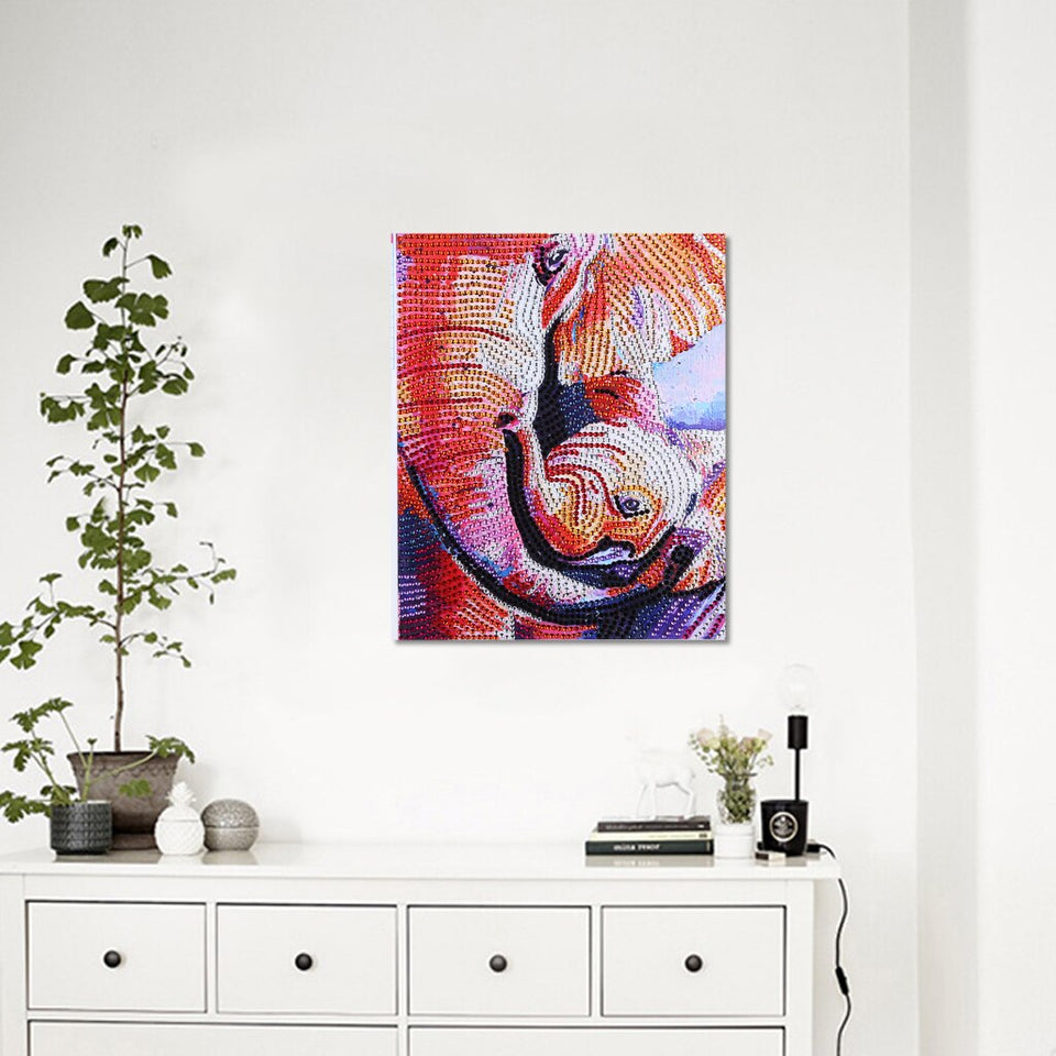 Elephant With calf Painting