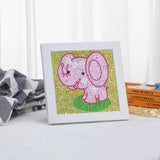 Happy Cute Pink Elephant For Kids