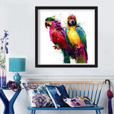 Colorful Parrot Painting