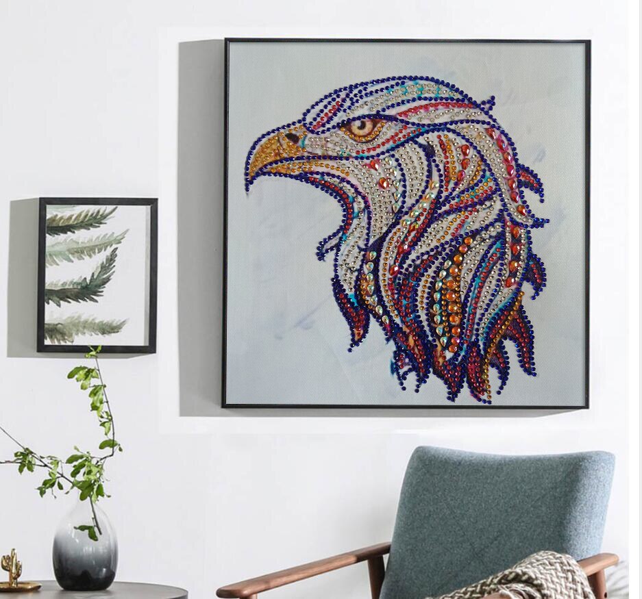 Eagle Head Colorful Painting