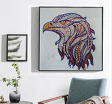 Eagle Head Colorful Painting
