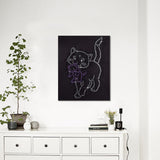 Crystal Cat With kitten