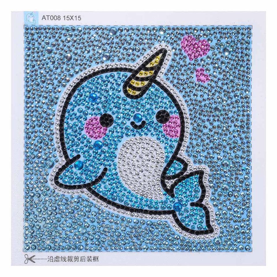 Narwhal Fish Blue Lovely Painting