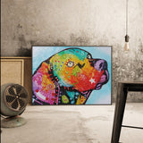 Special Colorful Dog Painting