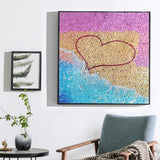Seaside Colorful Love Heart