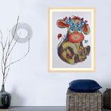 Naughty Cow Beautiful Painting