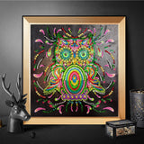 Owl Cute Motif Painting
