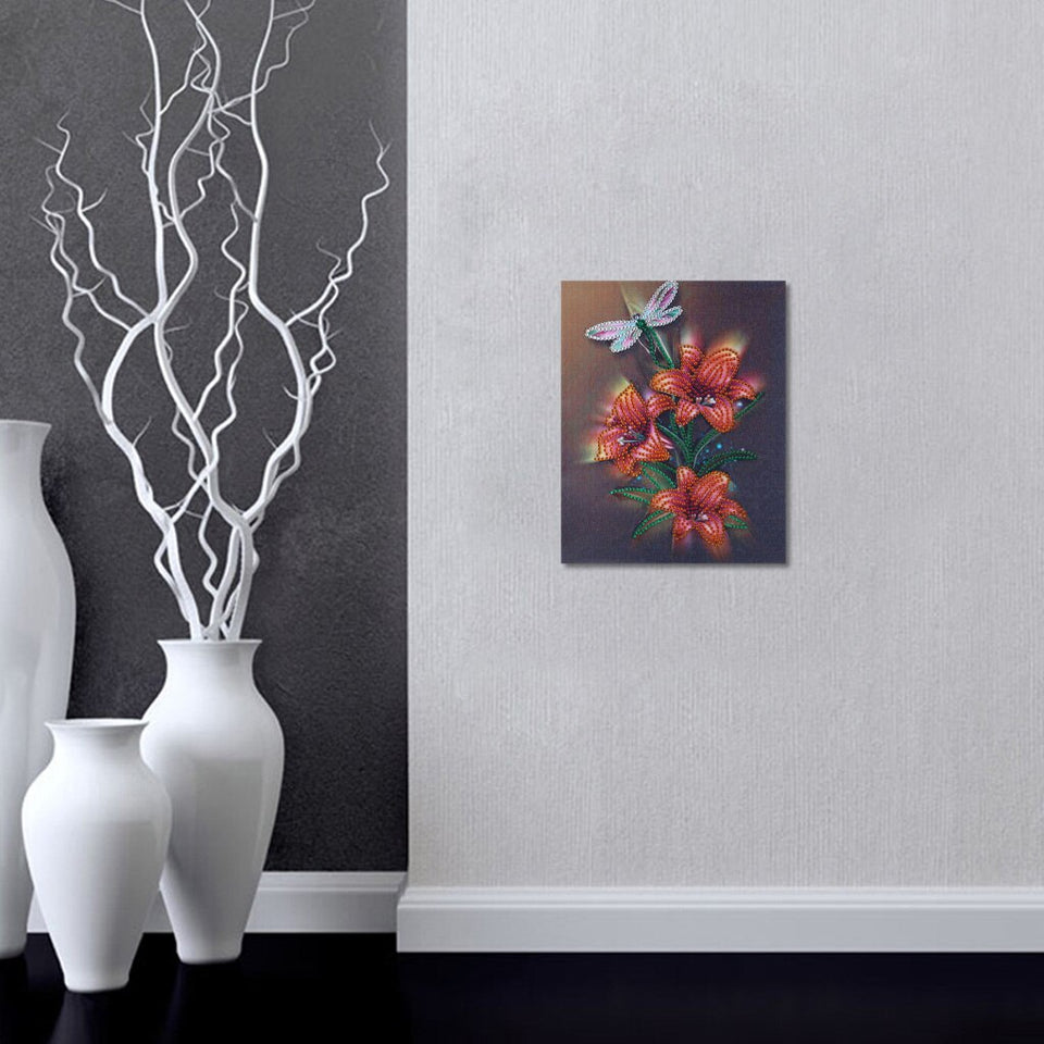 Flowers And Butterfly