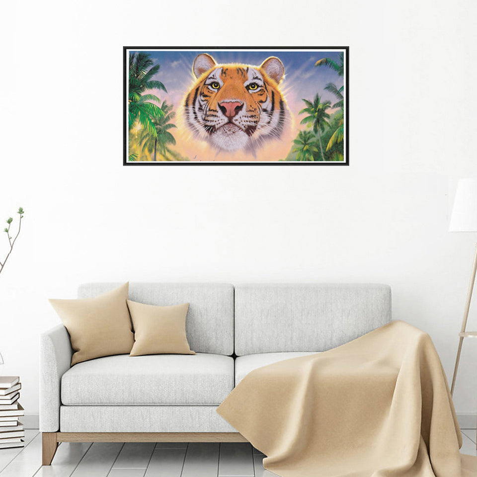 Hunting Tiger In Jungle Special Diamond Painting