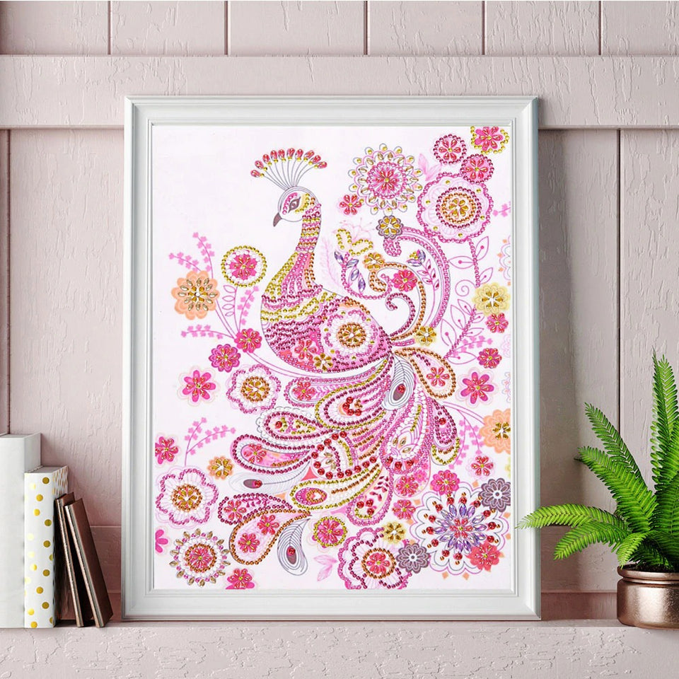 Pink Cute Peacock