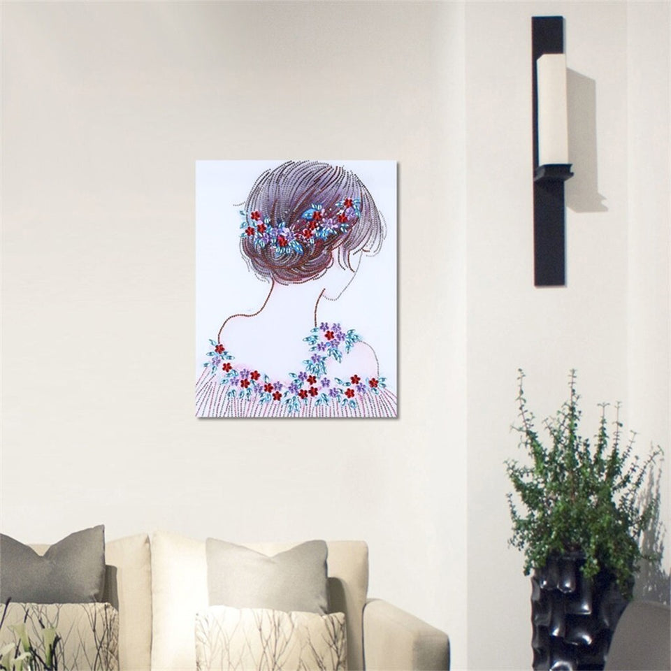 Beautiful Girl With Flowers