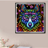 Colorful Wolf Special Painting