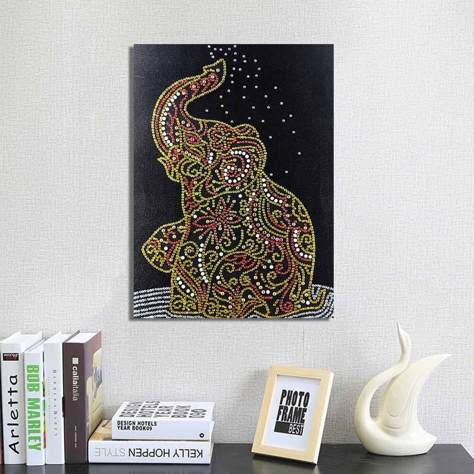 Playing Elephant Painting