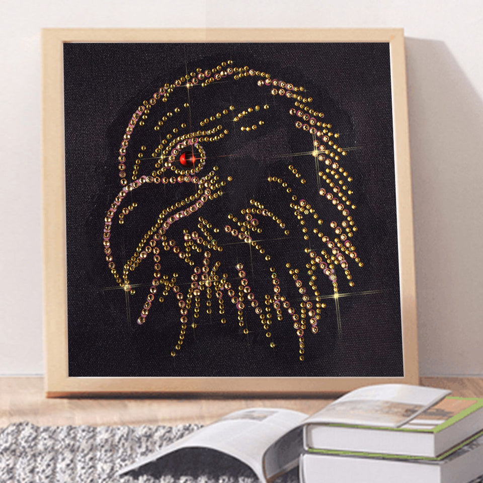 Eagle Head With Red Eyes