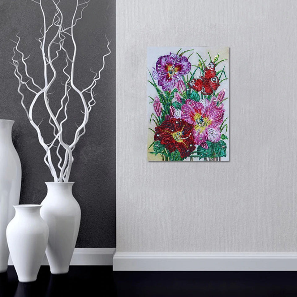 Colorful Embroidery Flowers