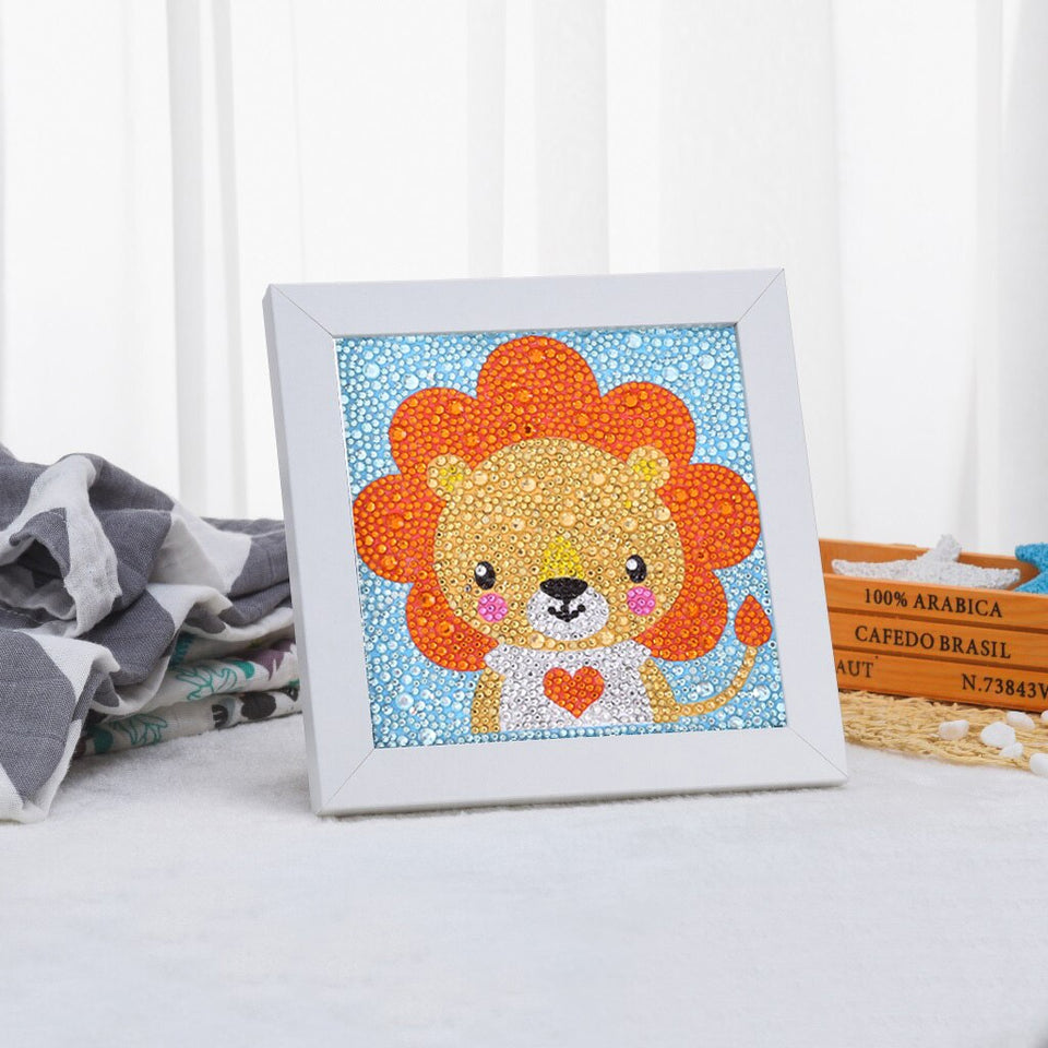 Cute Lion Colorful Painting