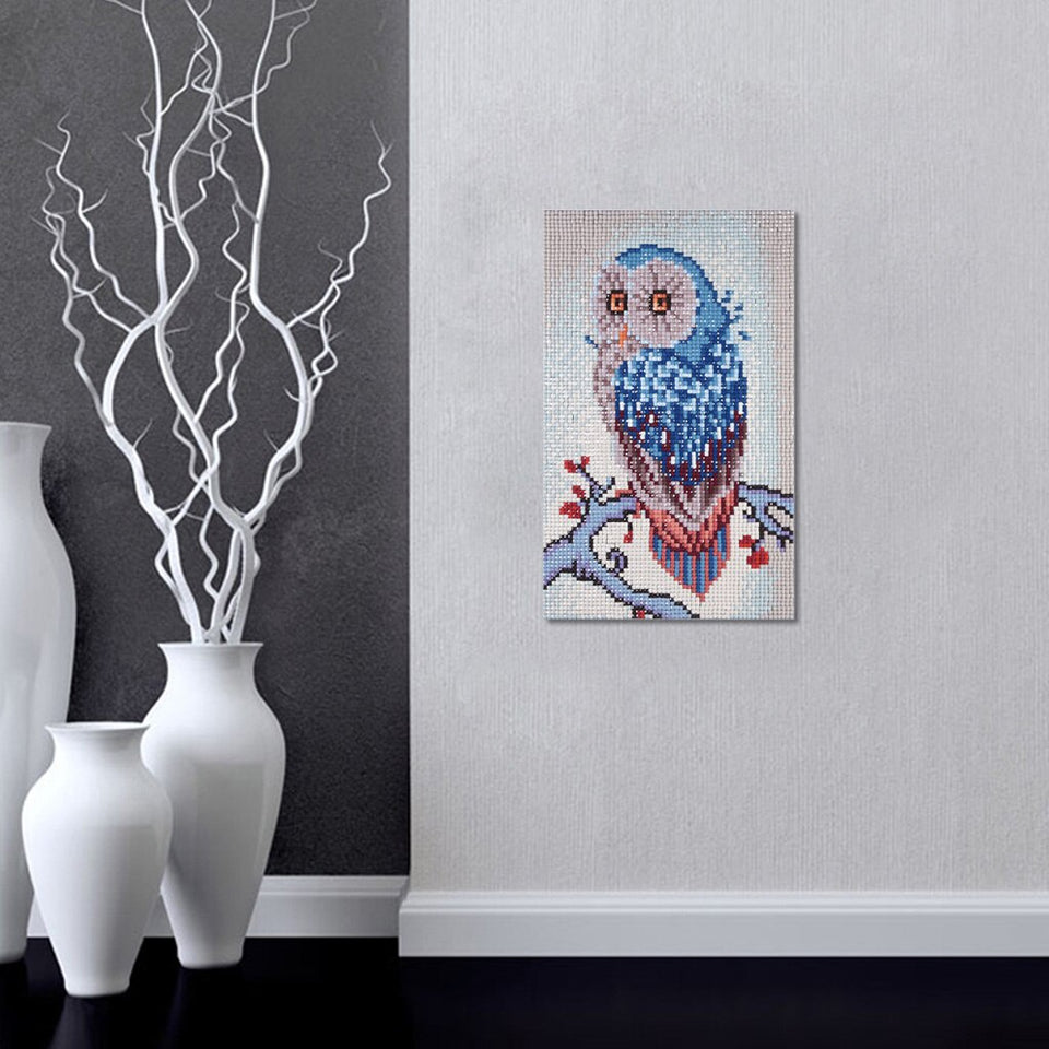 Cute Owl On Branch