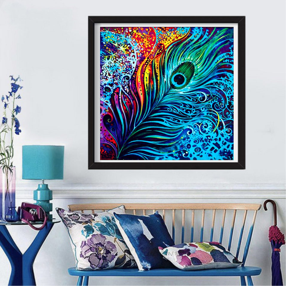 Colorful Peacock Feather