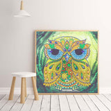 Handmade Beautiful Owl Painting