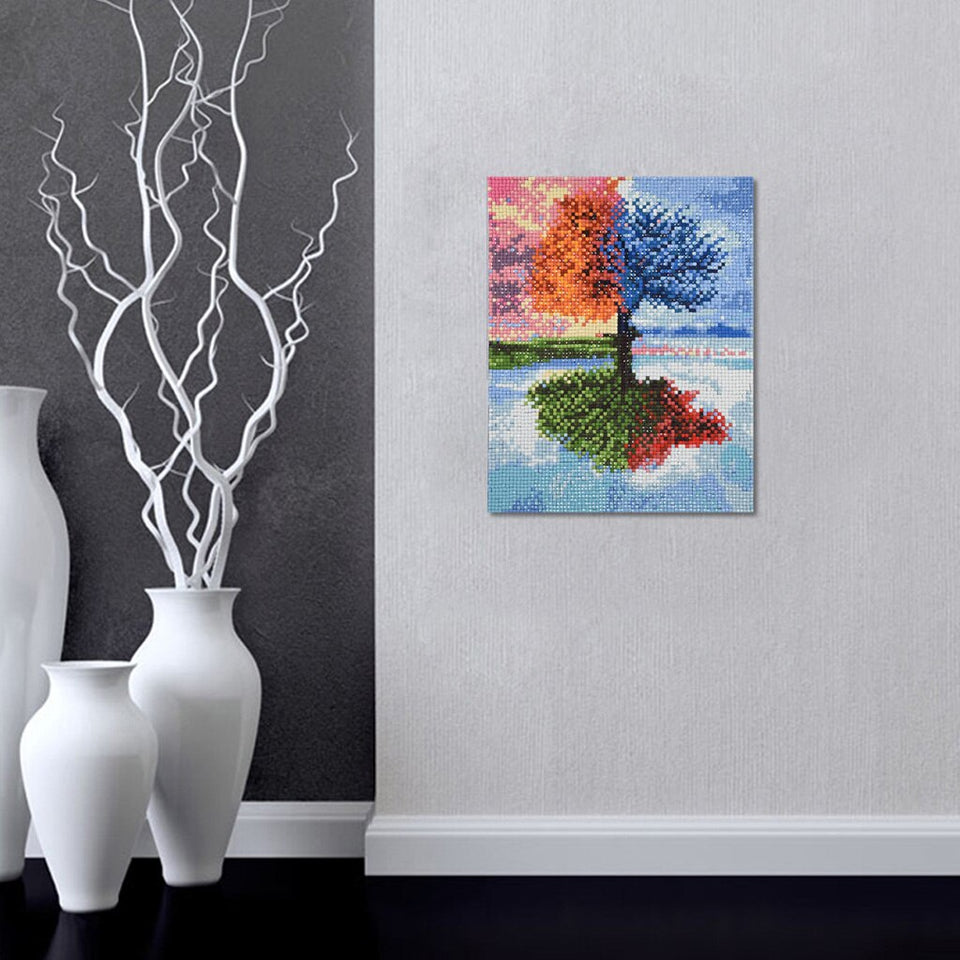 Four Seasons Colorful Tree